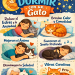 beneficios dormir gatos miaullidos