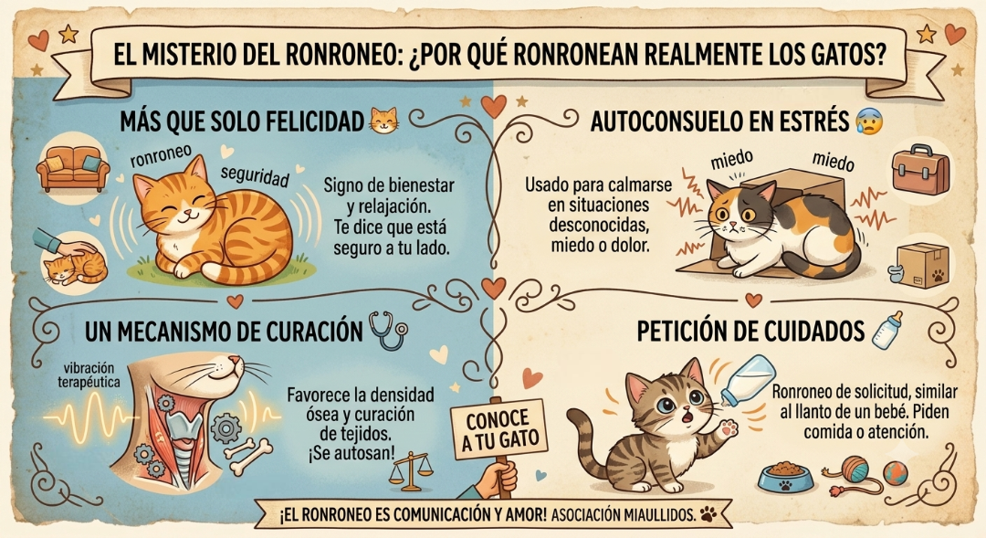 miaullidos gato ronroneo